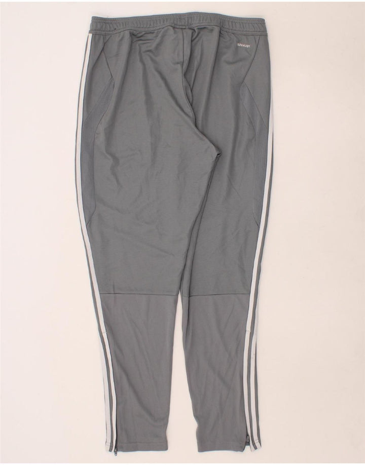 ADIDAS Womens Tracksuit Trousers UK 18 XL Grey Polyester Vintage Adidas and Second-Hand Adidas from Messina Hembry 