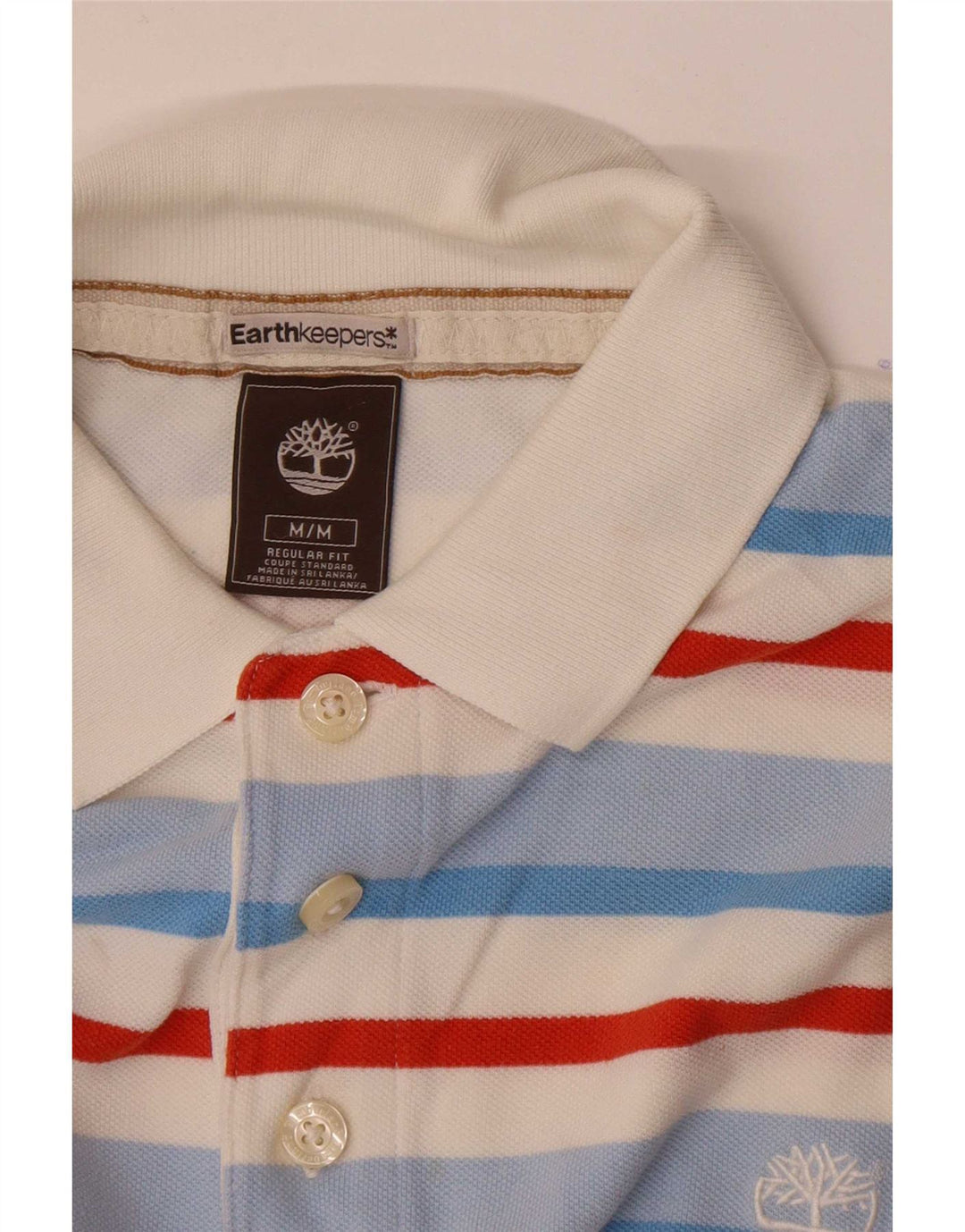 Polo Timberland da uomo vestibilità regolare a righe medie multicolori