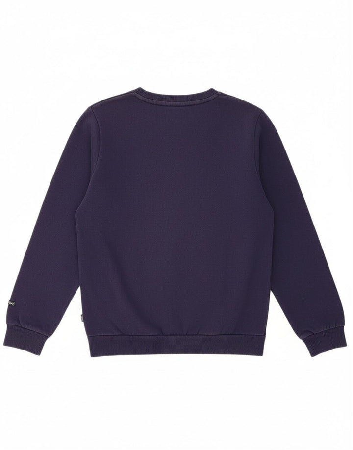 PUMA Boys Graphic Sweatshirt Jumper 11-12 Years Navy Blue Cotton