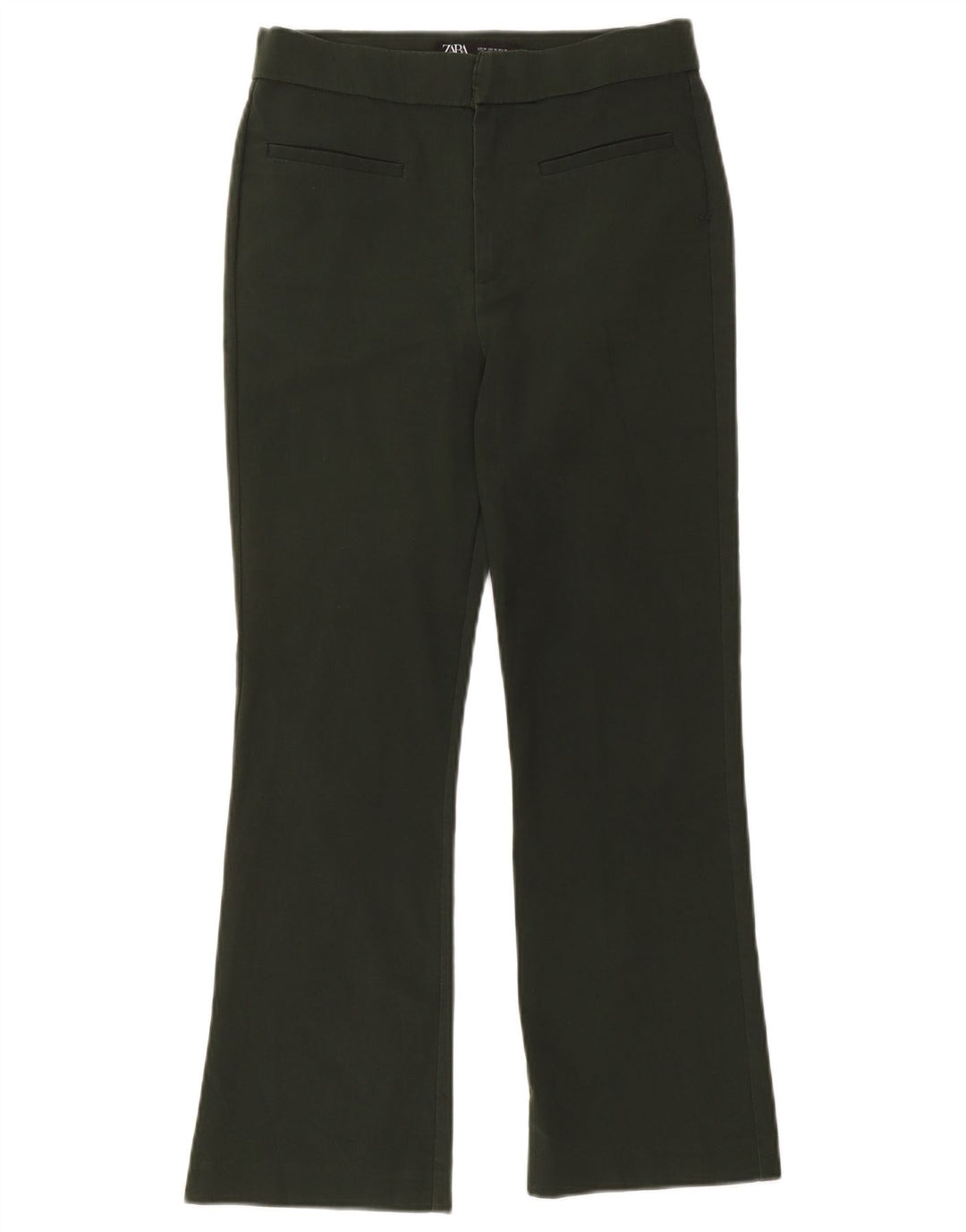 Pantaloni corti Bootcut da donna Zara medi W28 L25 kaki