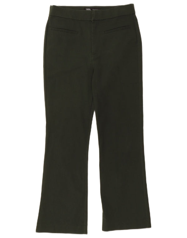 Pantaloni corti Bootcut da donna Zara medi W28 L25 kaki