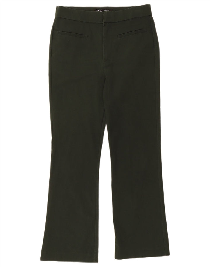 Pantaloni corti Bootcut da donna Zara medi W28 L25 kaki