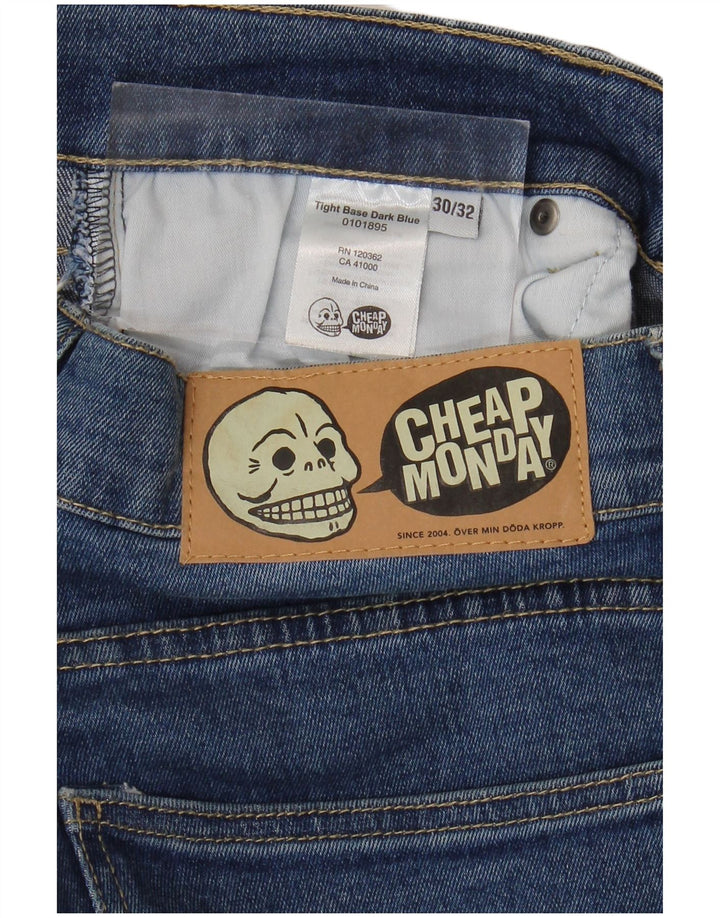 Jeans slim da uomo economici Monday W30 L29 cotone blu