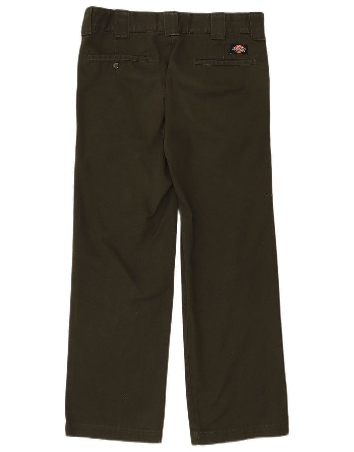 Pantaloni chino dritti da uomo Dickies W30 L30 poliestere kaki