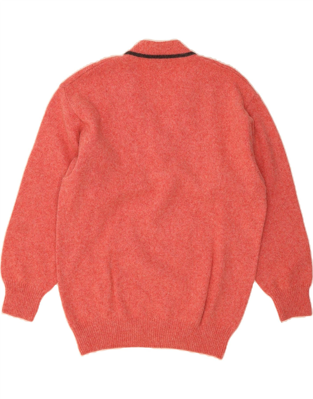 MALAGRIDA Mens V-Neck Jumper Sweater Large Red Wool Vintage Malagrida and Second-Hand Malagrida from Messina Hembry 