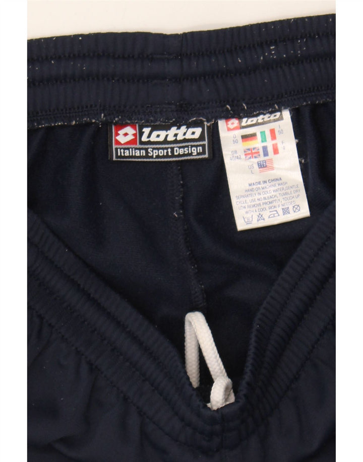 LOTTO Mens Tracksuit Trousers UK 40/42 Large  Navy Blue Polyester Vintage Lotto and Second-Hand Lotto from Messina Hembry 