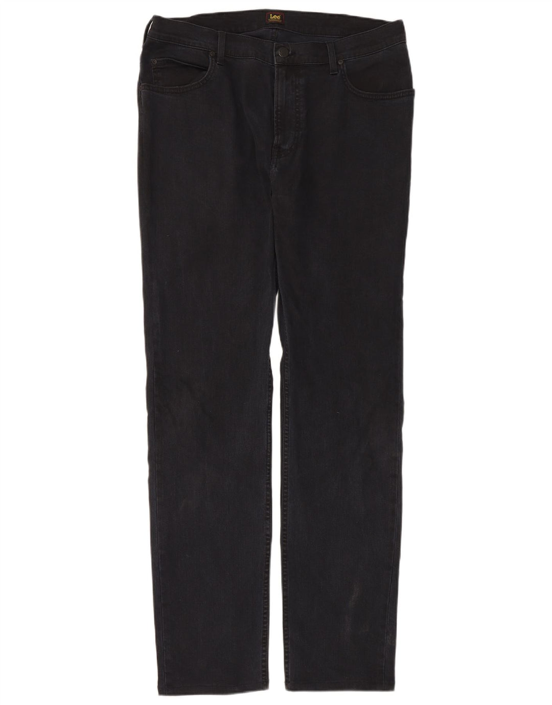 Jeans dritti da uomo Lee Rider W36 L34 cotone nero