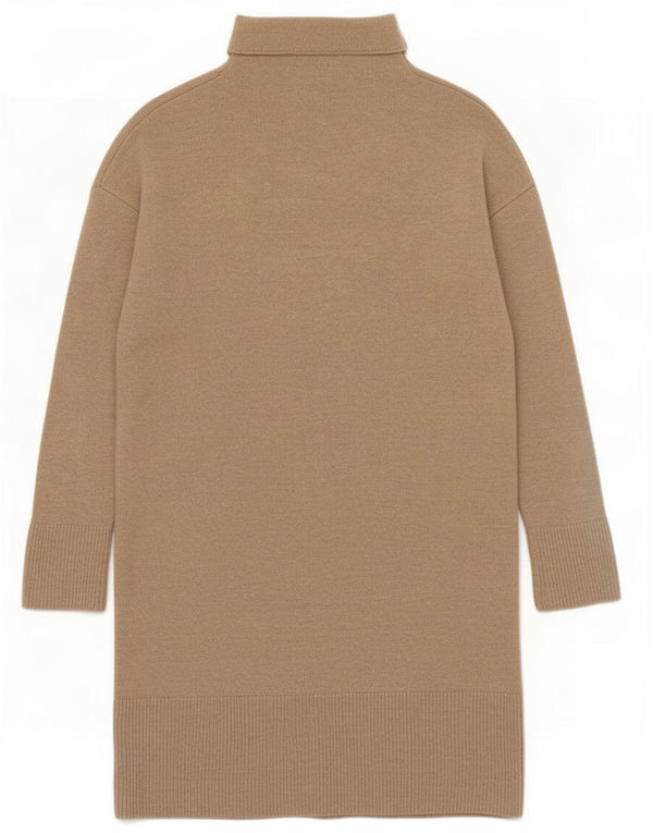 Massimo Dutti Abito maglione da donna vestibilità ampia UK 6 XS Beige Lana