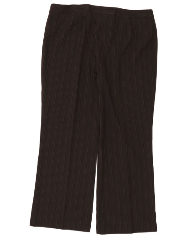 Pantaloni chino da donna Marks & Spencer UK 20 2XL W40 L32 Gessato marrone