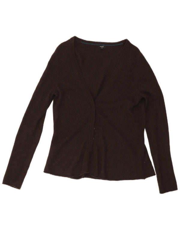 Maglione cardigan da donna Hobbs UK 14 Lana d'agnello marrone medio