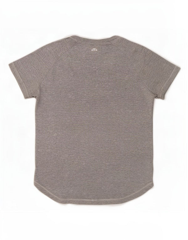 Ellesse Womens Graphic T-Shirt Top UK 12 Medium Grey Cotton