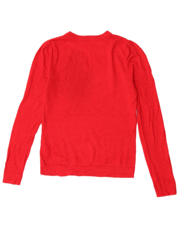Maglione maglione con scollo a barca da donna Hobbs UK 6 XS rosso viscosa