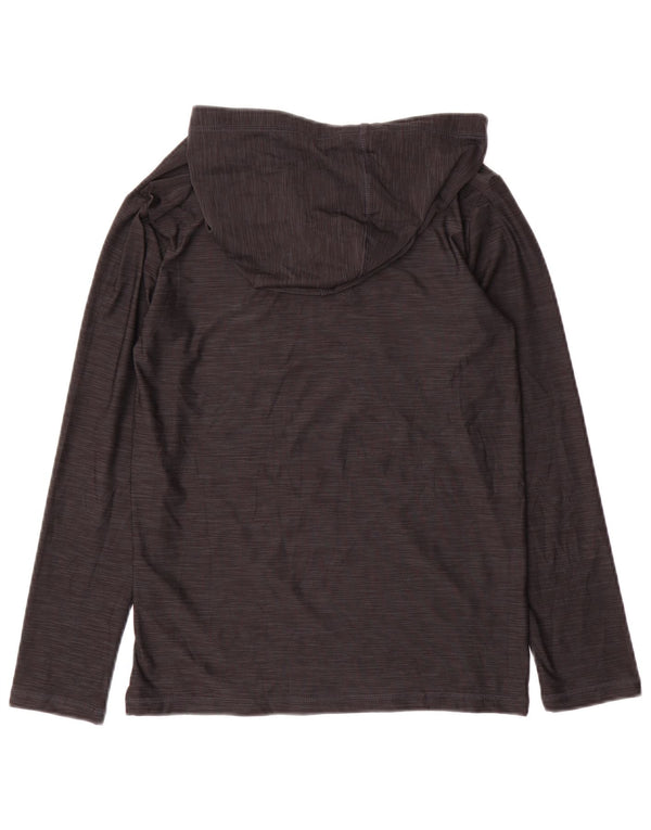 Maglia grafica da ragazzo con cappuccio Puma a maniche lunghe 10-11 anni grigio medio chiazzato