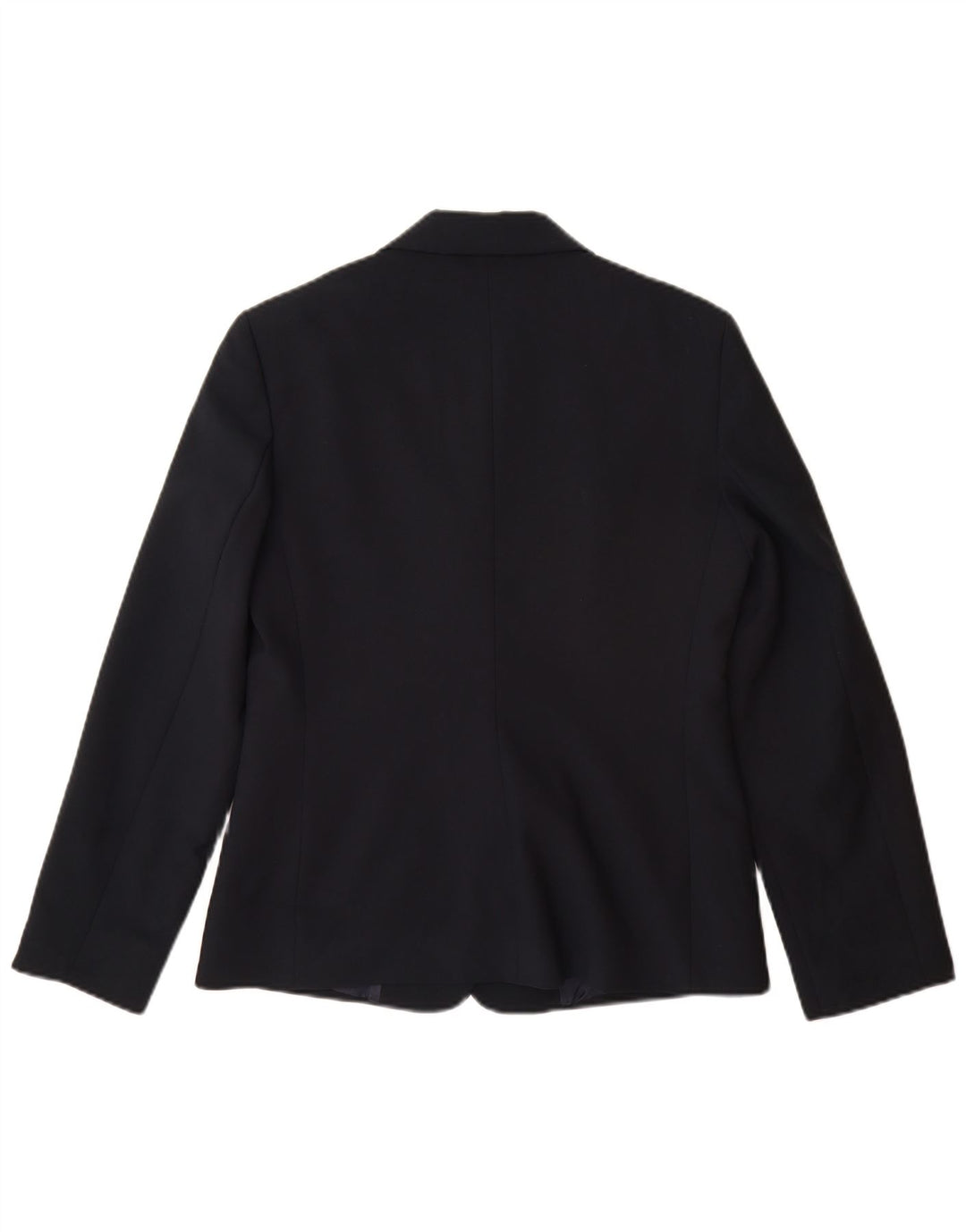 Giacca Blazer a 3 Bottoni da Donna Benetton IT 42 Medio Blu Navy Poliestere