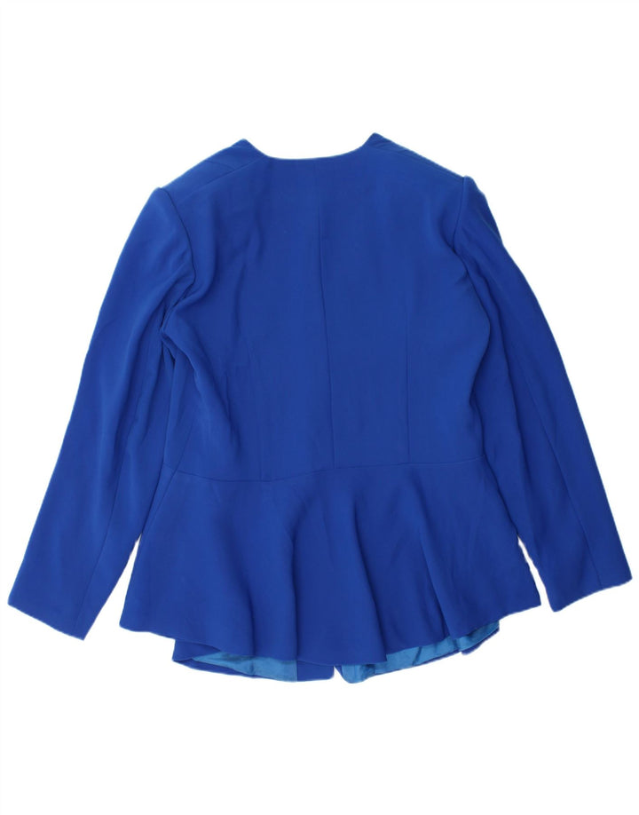 Giacca blazer a 3 bottoni da donna Luciano Soprani UK 14 Blu medio