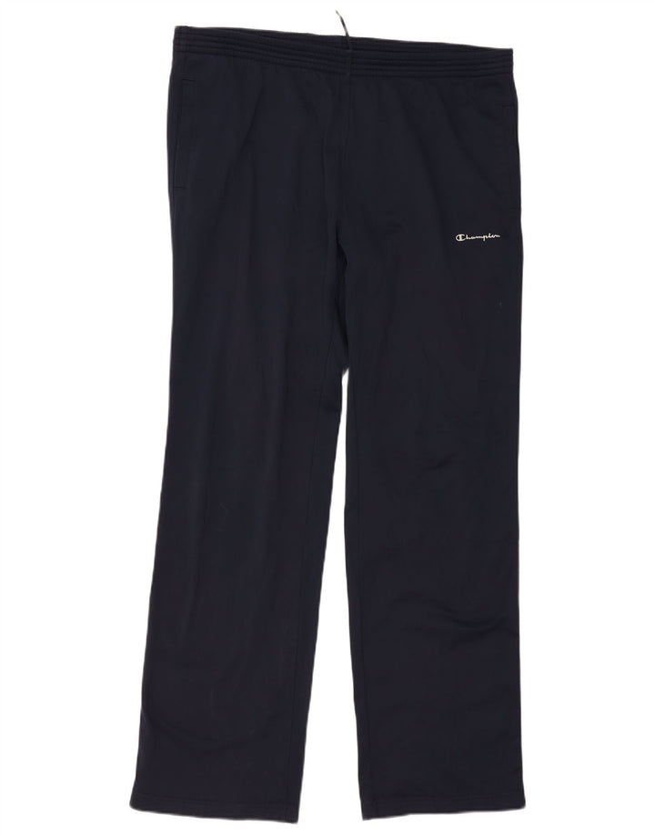 Pantaloni da tuta da uomo Champion Large in poliestere blu navy
