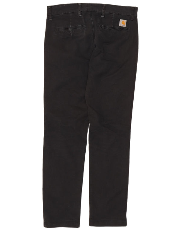 Pantaloni chino slim da uomo CARHARTT W32 L32 cotone nero