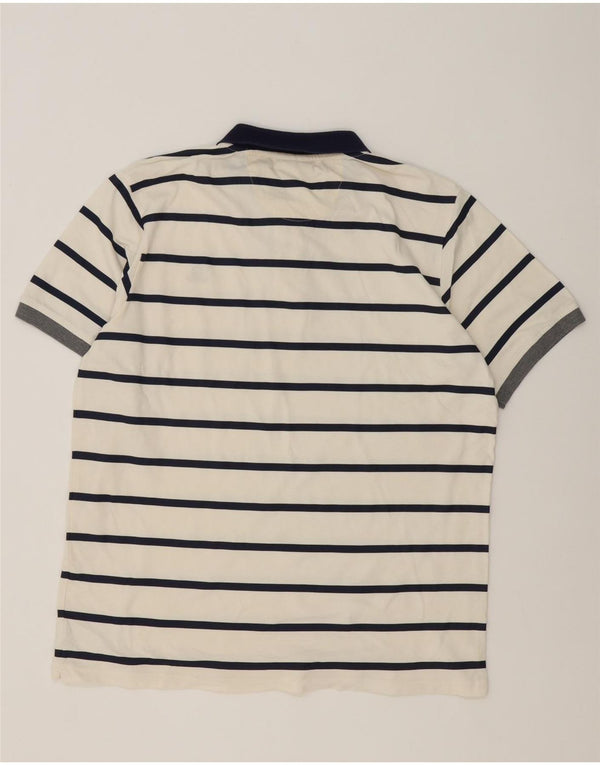 Polo Rugby Uomo Armata Di Mare 3XL Cotone a Righe Bianche