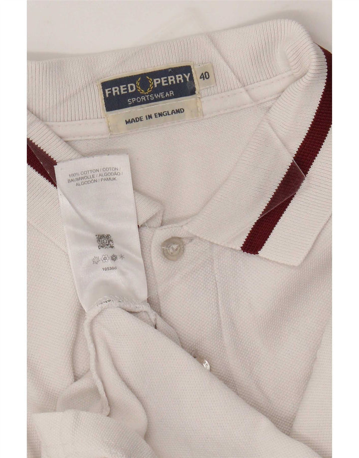 Polo da uomo Fred Perry Small White Cotton