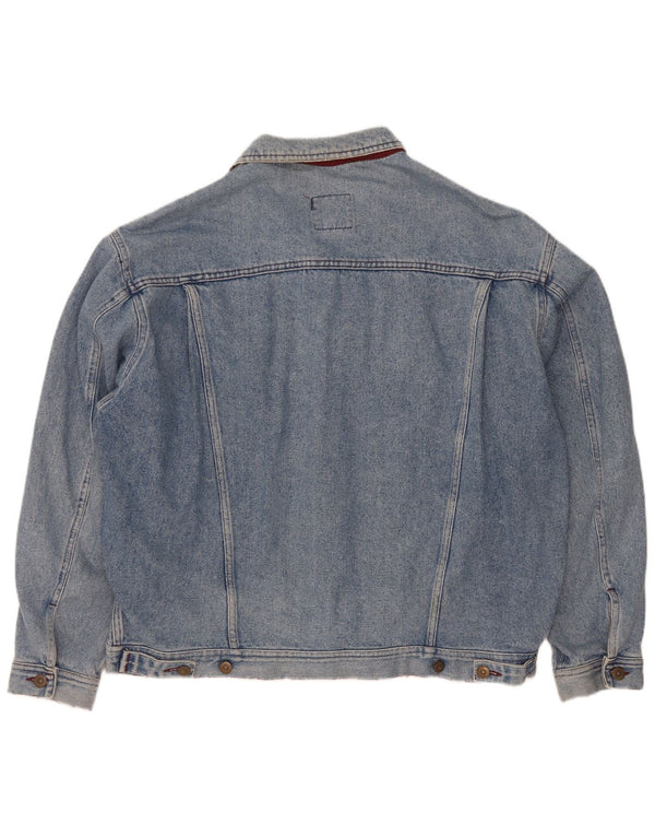 GB.PEDRINI Giacca in denim da uomo UK 42 XL Cotone color block blu