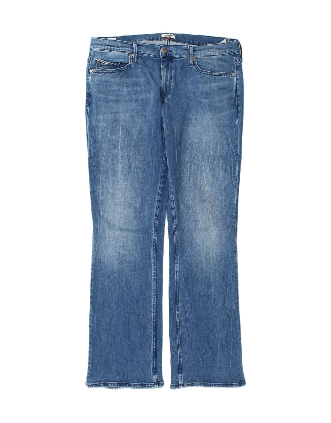 TOMMY HILFIGER Womens Bootcut Jeans W32 L30 Blue Cotton Vintage Tommy Hilfiger and Second-Hand Tommy Hilfiger from Messina Hembry 