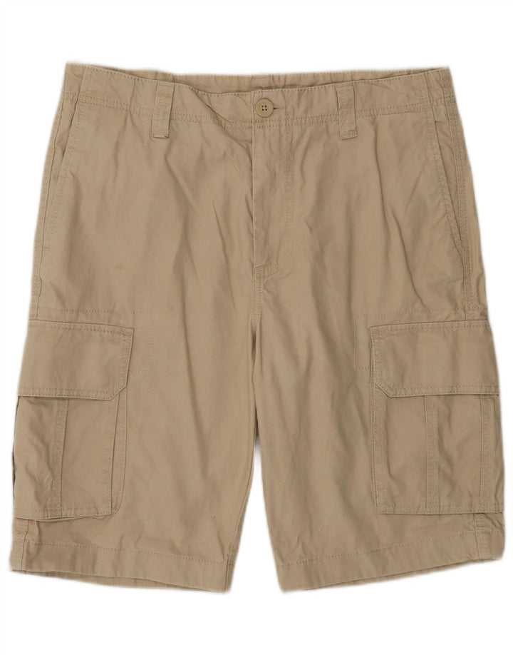 Pantaloncini cargo da uomo Benetton IT 46 Small W32 Cotone Beige