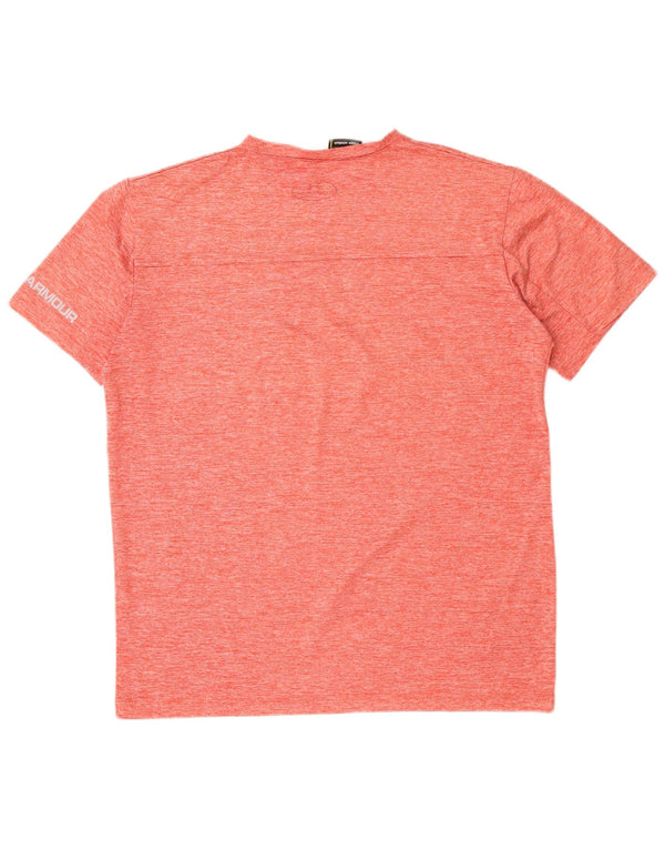 T-shirt da uomo Under Armour Top grande rosso screziato