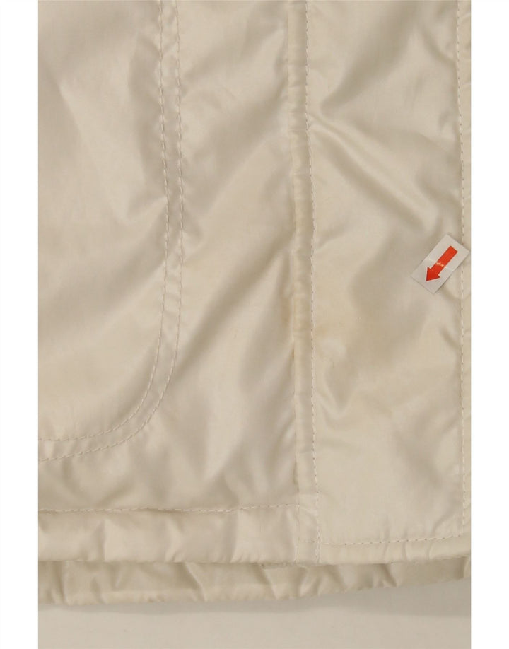 AUSTRALIAN L'ALPINA Womens Padded Jacket IT 44 Medium Off White Nylon Vintage AUSTRALIAN L'ALPINA and Second-Hand AUSTRALIAN L'ALPINA from Messina Hembry 