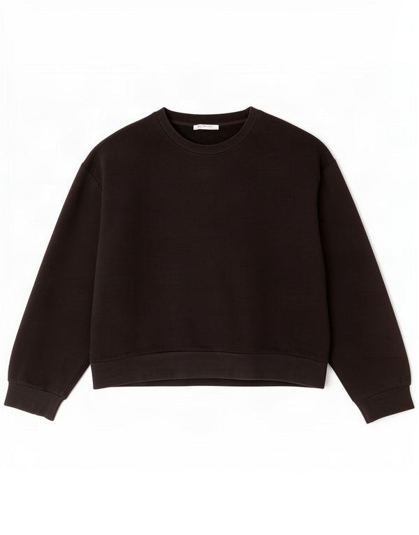 Felpa da donna Zara UK 14 grande nera
