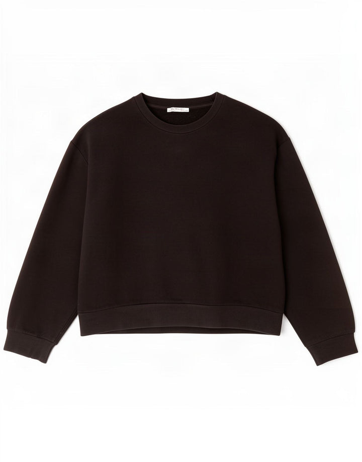 Felpa da donna Zara UK 14 grande nera