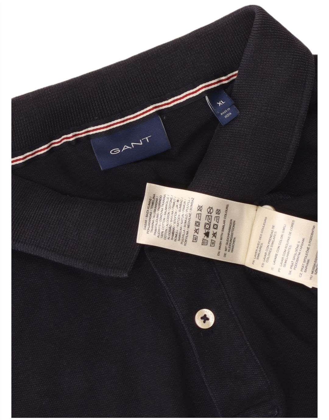 Polo da uomo Gant XL in cotone blu navy