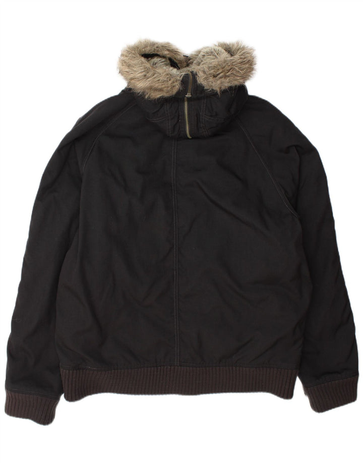 Giubbotto bomber imbottito con cappuccio da uomo Woolrich UK 42 XL Nero