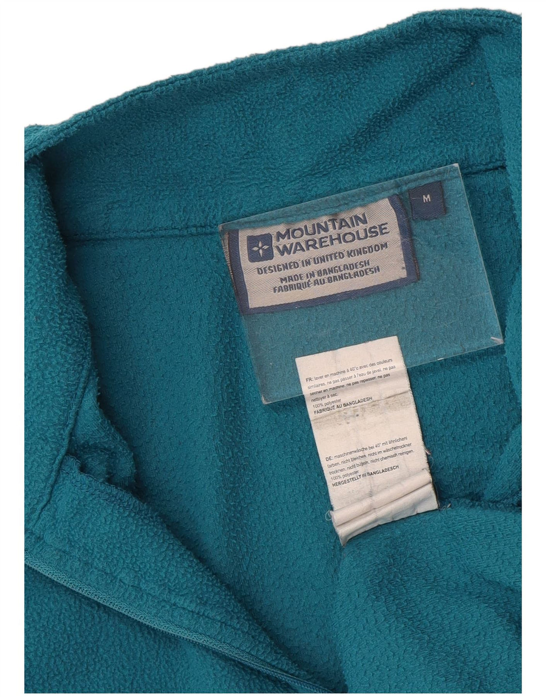 MOUNTAIN WAREHOUSE Maglione in pile da uomo con zip e collo in poliestere blu medio