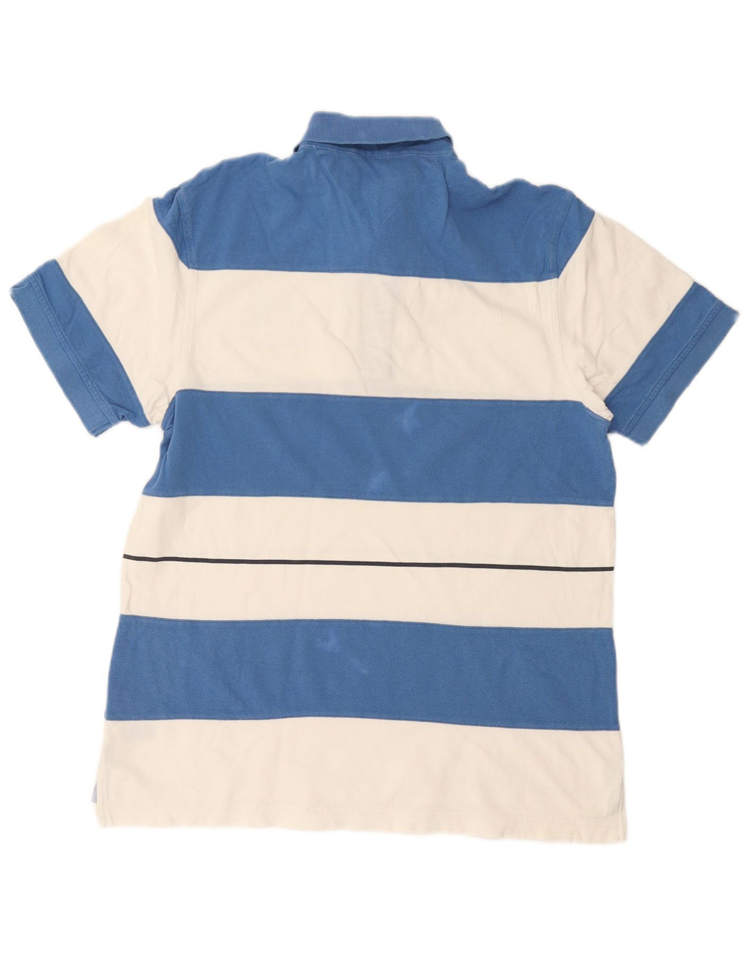 Polo da uomo Custom Fit Tommy Hilfiger di grandi dimensioni in cotone a righe blu