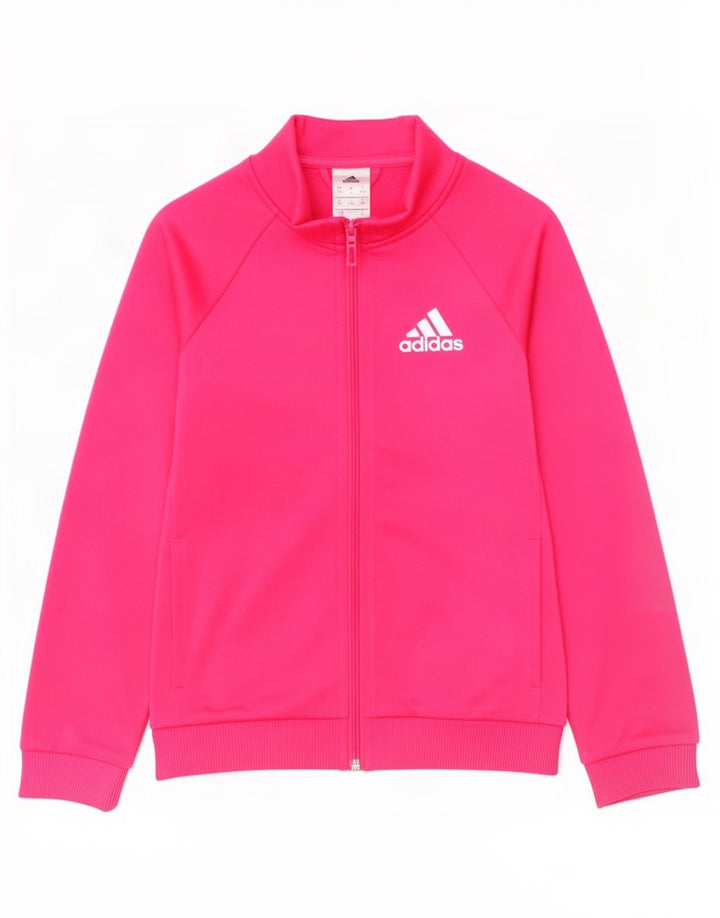 Giacca Top Tuta Adidas Bambina 9-10 Anni Poliestere Rosa