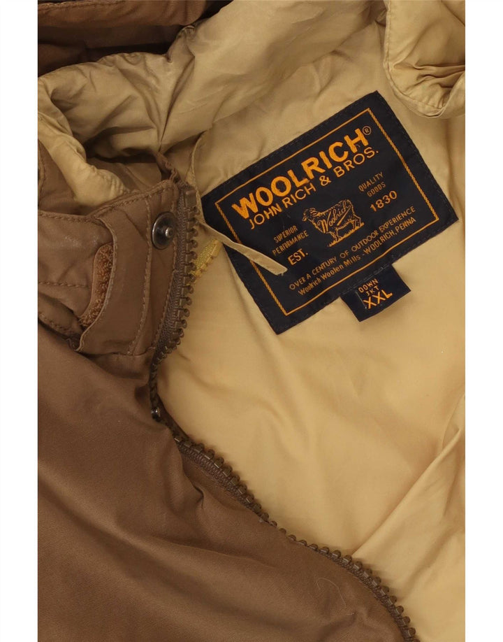 Giacca Parka con cappuccio da uomo Woolrich UK 44 2XL Marrone