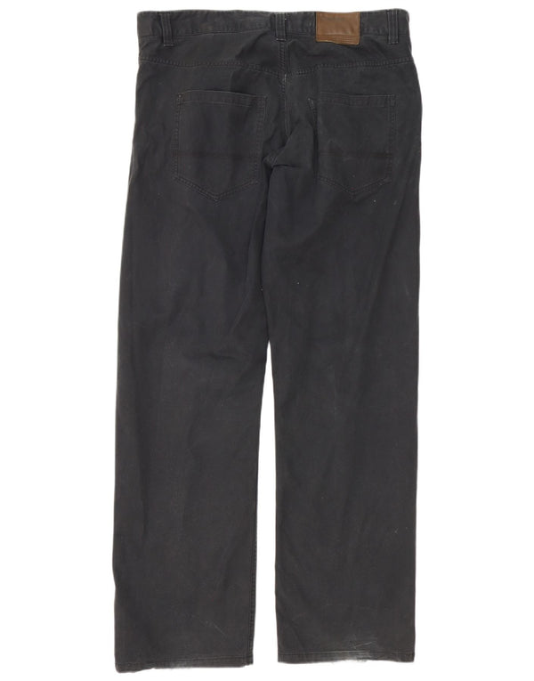 Pantaloni casual dritti da uomo Timberland W36 L34 cotone nero