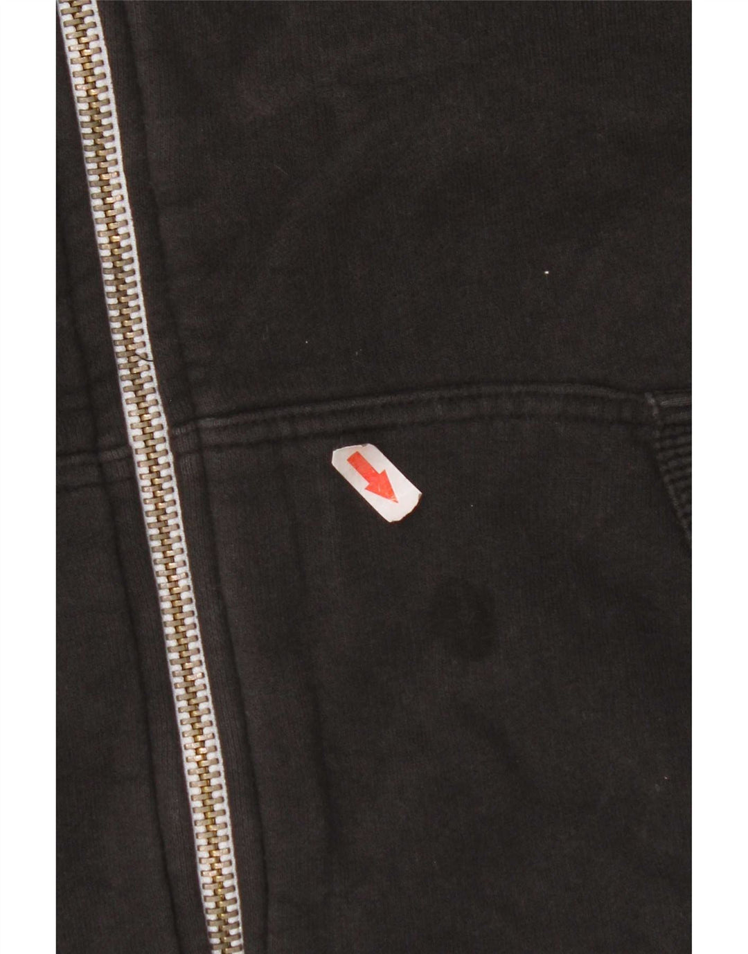 Maglione con cappuccio e zip da uomo Superdry grande in cotone nero