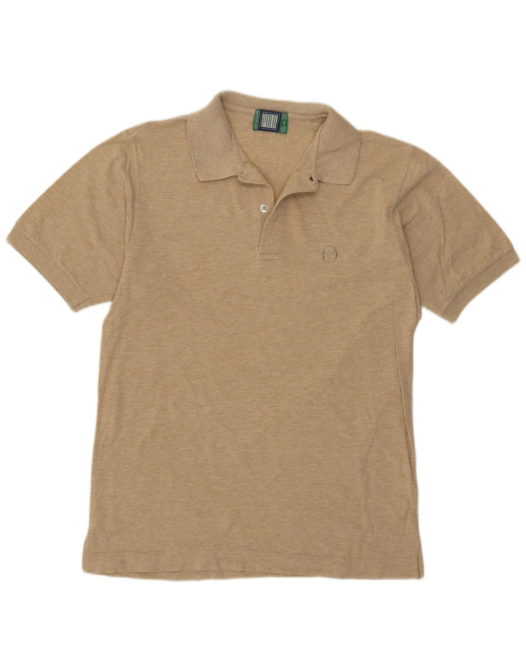 Polo da uomo Sergio Tacchini in cotone mélange beige medio