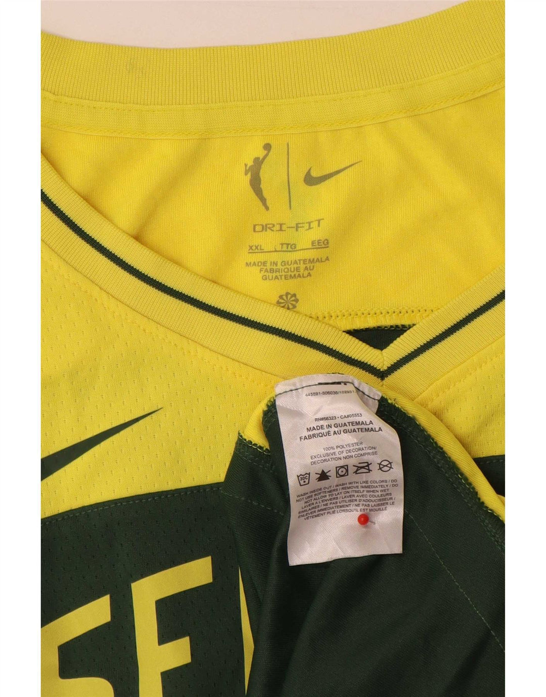 Canotta grafica Nike Seattle da uomo 2XL poliestere color block verde