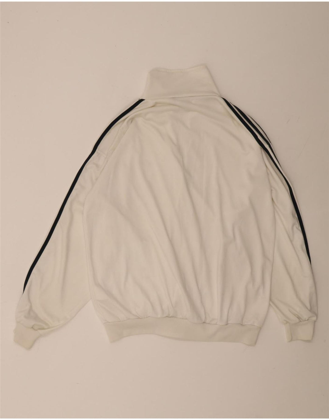 Giacca da tuta da uomo Adidas UK 40/42 poliestere bianco medio