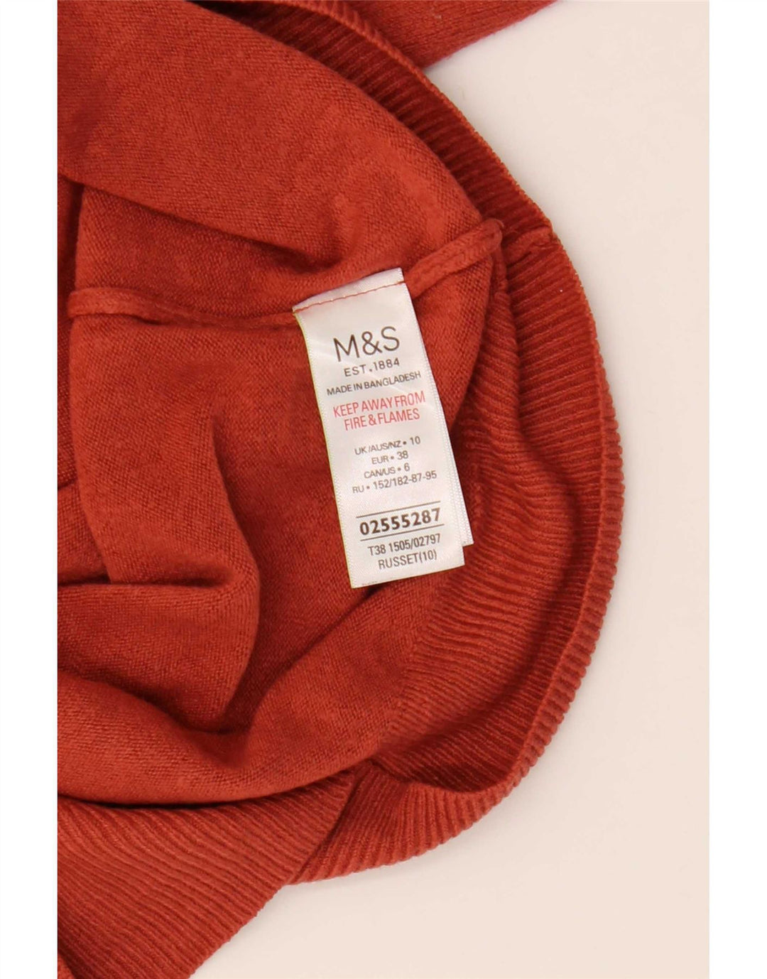 Maglione maglione a collo alto da donna Marks & Spencer UK 10 piccolo bordeaux