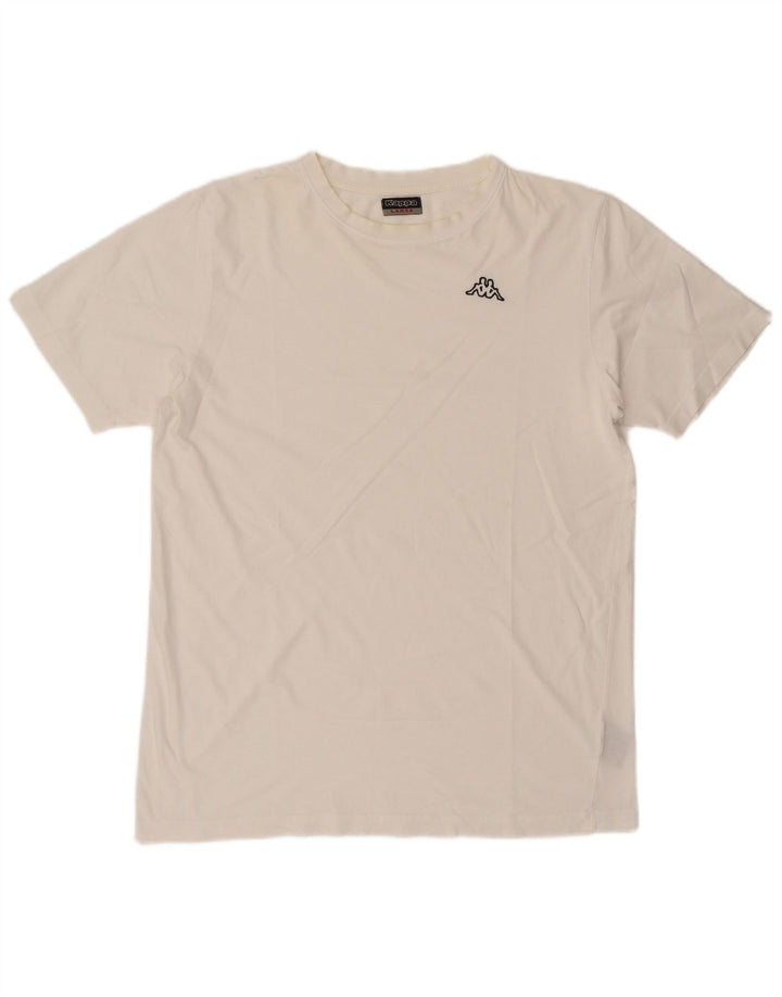 KAPPA Mens T-Shirt Top Large White Cotton