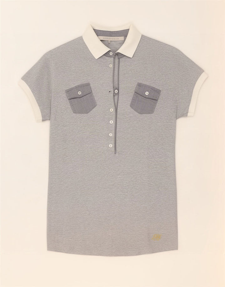 Polo da donna i Blues UK 12 Colorblock grigio medio