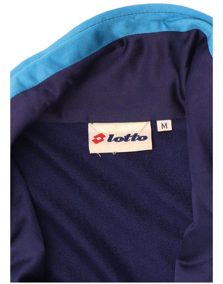 Giacca da tuta da uomo Lotto a blocchi di colore blu navy medio