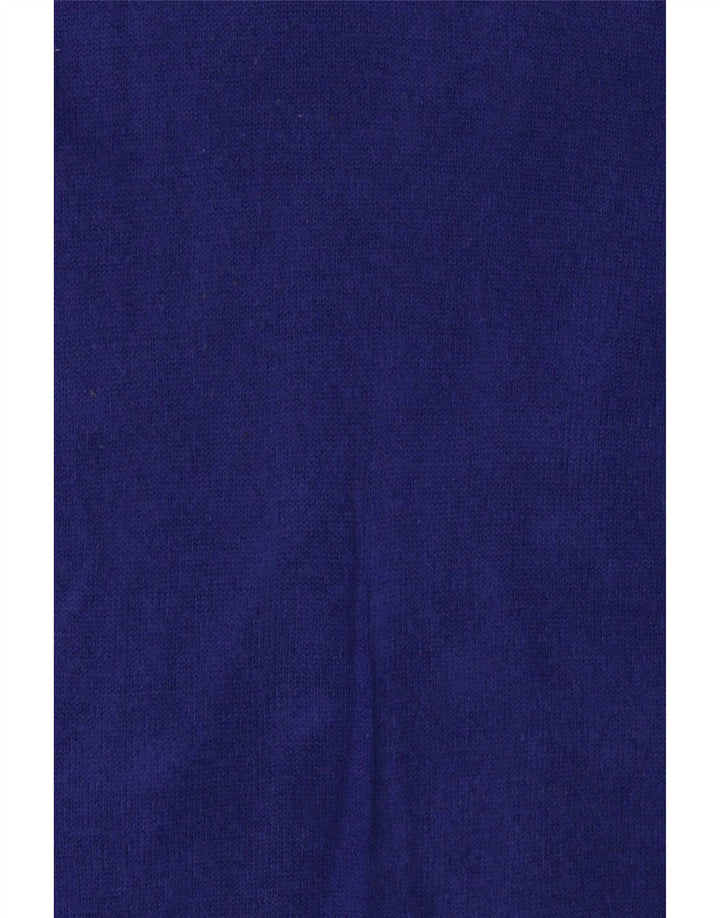 Maglione maglione con scollo a barca da donna Marks & Spencer UK 14 Acrilico blu medio