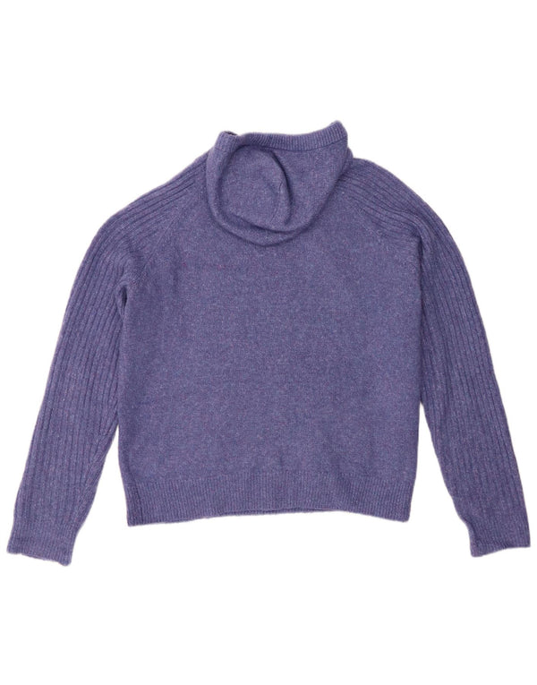 Maglione oversize con cappuccio da donna Marks & Spencer UK 14 Viola medio
