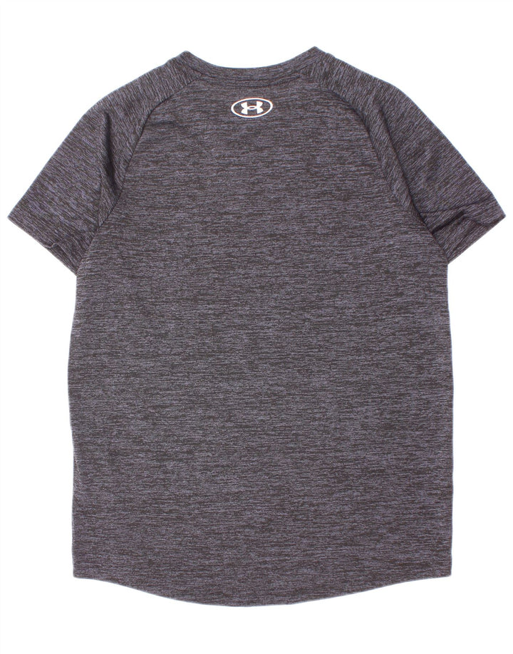 Maglietta Under Armour da bambino 9-10 anni in poliestere screziato grigio medio