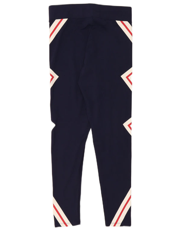 Leggings grafici da donna Fila UK 14 Large Poliestere geometrico blu navy