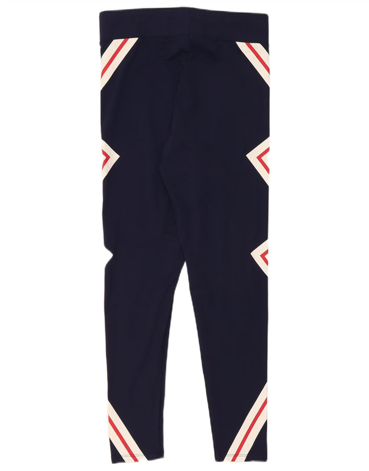Leggings grafici da donna Fila UK 14 Large Poliestere geometrico blu navy